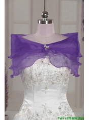 2015 Modern Purple Sweetheart Appliques Quinceanera Dresses