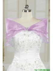2015 Pretty Appliques and Ruffles Quinceanera Dresses in Lilac
