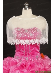 2015 Pretty Sweetheart Organza Appliques Sweet 16 Dresses