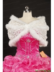 2015 Sweetheart Quinceanera Gown with Beading and Ruffles