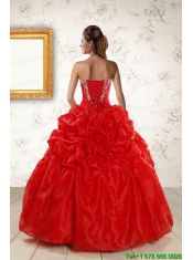 2015 Unique Sweetheart Quinceanera Dresses with Appliques