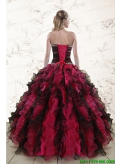 Beautiful Multi Color 2015 Quinceanera Dresses with Sweetheart