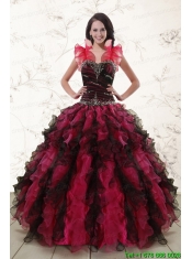 Beautiful Multi Color 2015 Quinceanera Dresses with Sweetheart