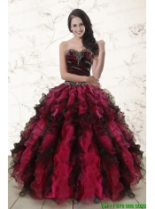 Beautiful Multi Color 2015 Quinceanera Dresses with Sweetheart