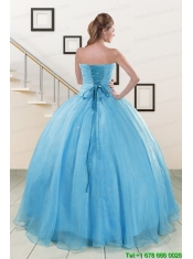 Cheap Strapless Quinceanera Dresses with Appliques