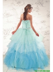 Fashionable Multi Color 2015 Quinceanera Dresses with Beading and RufflesFashionable Multi Color 2015 Quinceanera Dresses with Beading and Ruffles