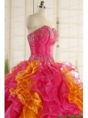 Inexpensive Beading Quinceanera Dresses in Multi Color