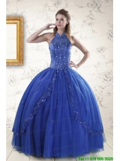 Luxurious Royal Blue Sweet 15 Dresses with Appliques and Beading for 2015 Luxurious Royal Blue Sweet 15 Dresses with Appliques and Beading for 2015