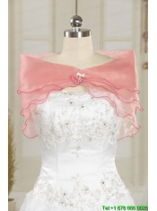 Pretty Hot Pink Sweet 15 Dresses with Appliques and Ruffles