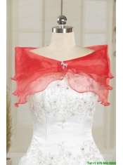 Sweetheart Red Quinceanera Dresses With Applique for 2015