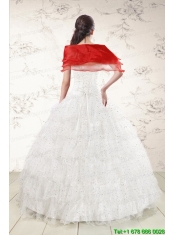 The Most Popular White Sequins Ball Gown Quinceanera Dresses for 2015
