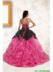 Trendy Multi Color Ball Gown Ruffled Quinceanera Dresses