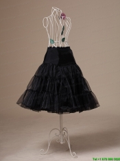 Brand New Black Organza Tea-length Wedding Petticoat