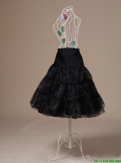 Brand New Black Organza Tea-length Wedding Petticoat