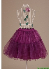 Hot Selling Fushsia Mini-length Petticoat