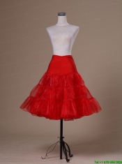 Hot Selling Red Organza Mini-length Petticoat