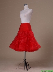 Hot Selling Red Organza Mini-length Petticoat