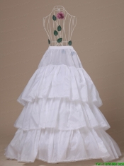 Hot Selling Taffeta Brush Train Wedding Petticoat