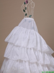 Hot Selling Taffeta Brush Train Wedding Petticoat