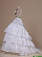 Hot Selling Taffeta Brush Train Wedding Petticoat