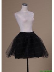 Lovely Mini-length Black Organza Petticoat