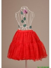 Mini-length Hot Selling 2013 Red Petticoat