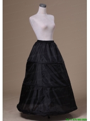 Modest Organza Black Floor-length Wedding Petticoat