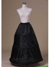 Modest Organza Black Floor-length Wedding Petticoat