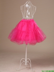 Perfect Hot Pink Organza Mini-length Girls Petticoat
