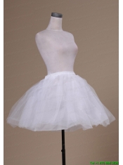 Sweet Mini-length White A-line Petticoat