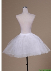 Sweet Mini-length White A-line Petticoat