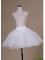 Sweet Mini-length White A-line Petticoat