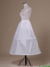 White Ankle-length Taffeta Petticoat