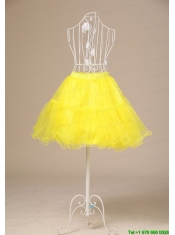 Yellow Hot Selling Mini-length Petticoat