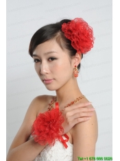 2014 Cheap and Exquisite Lace Red Fascinators