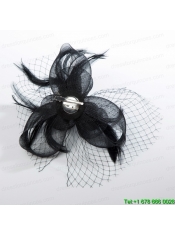 2014 Fashionable Tulle Black Net Yarn Briadl Hat