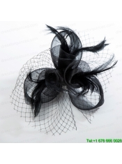 2014 Fashionable Tulle Black Net Yarn Briadl Hat