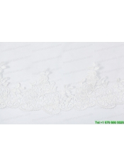 2014 One-Tier Tulle Wedding Veils with Scalloped Edge