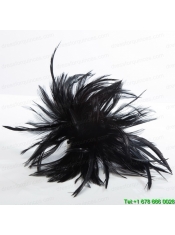 2014 Simple Feather Black Feather Flower Hairpin