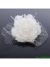 2014 Unique Tulle White Fascinators with Pearls