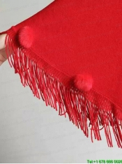 2015 Perfect Red Wraps with Knitted Fabric