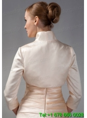 3/4 Sleeves High-neck Satin Popular Jackets