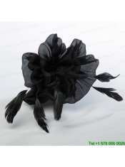 Affrodable Black Organza Fascinators with Feather