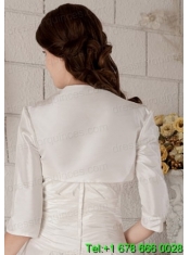 Beautiful Hand Made Flowers Jacket in White