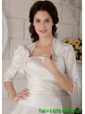 Beautiful Hand Made Flowers Jacket in White