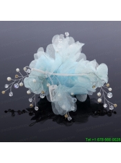Beautiful Rhinestone Pearl Chiffon Hair Flowers