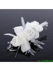 Cheap Tulle Rhinestone Hair Flower for Wedding