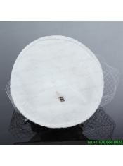Cheap White Rhinestone Feather Imitation Pearls Hat Hair Ornament