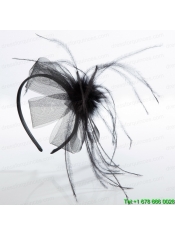 Cheap White Tulle Elegant Feather Fascinators