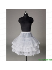 Custom Made Organza Mini-length Prom Petticoat with Lace